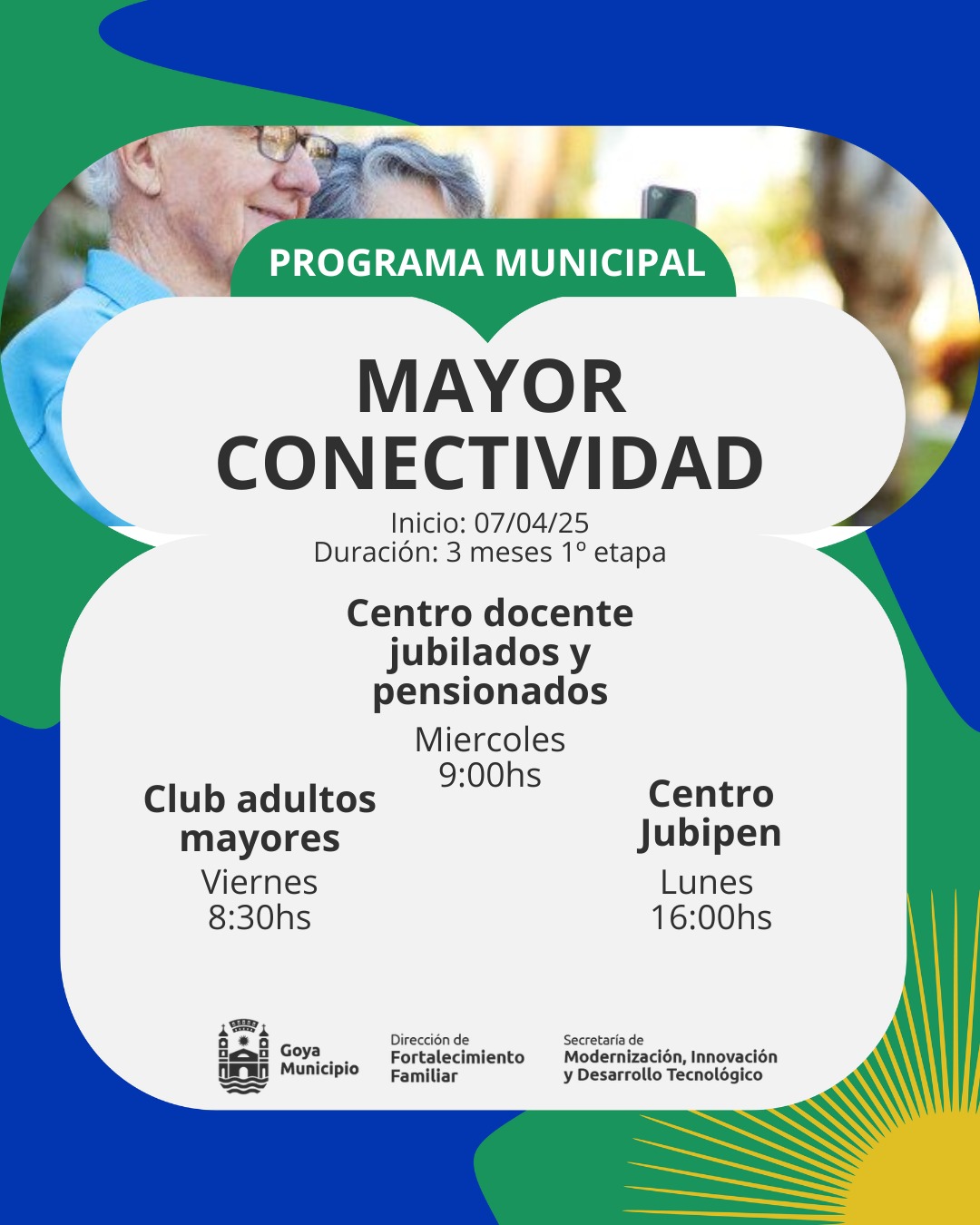 MUNICIPALIDAD DE GOYA AUSPICIA PROGRAMA DIGITAL PARA ADULTOS MAYORES