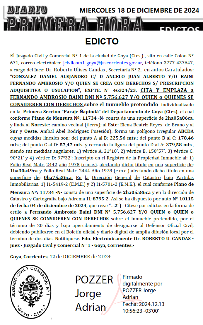 MIERCOLES 18 DE DICIEMBRE DE 2024 DIA 2 NERY