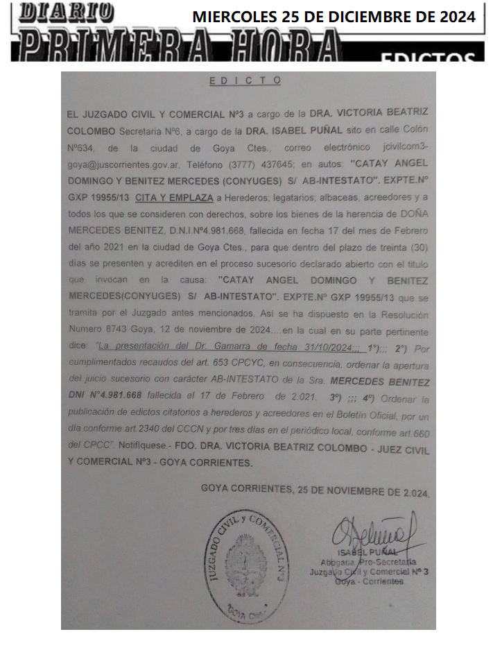 MIERCOLES 25 DE DICIEMBRE DE 2024 DIA 2 GAMARRA