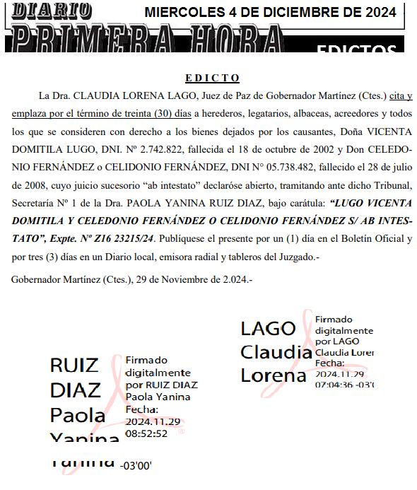 MIERCOLES 4 DE DICIEMBRE DE 2024 DIA 3 LAGO