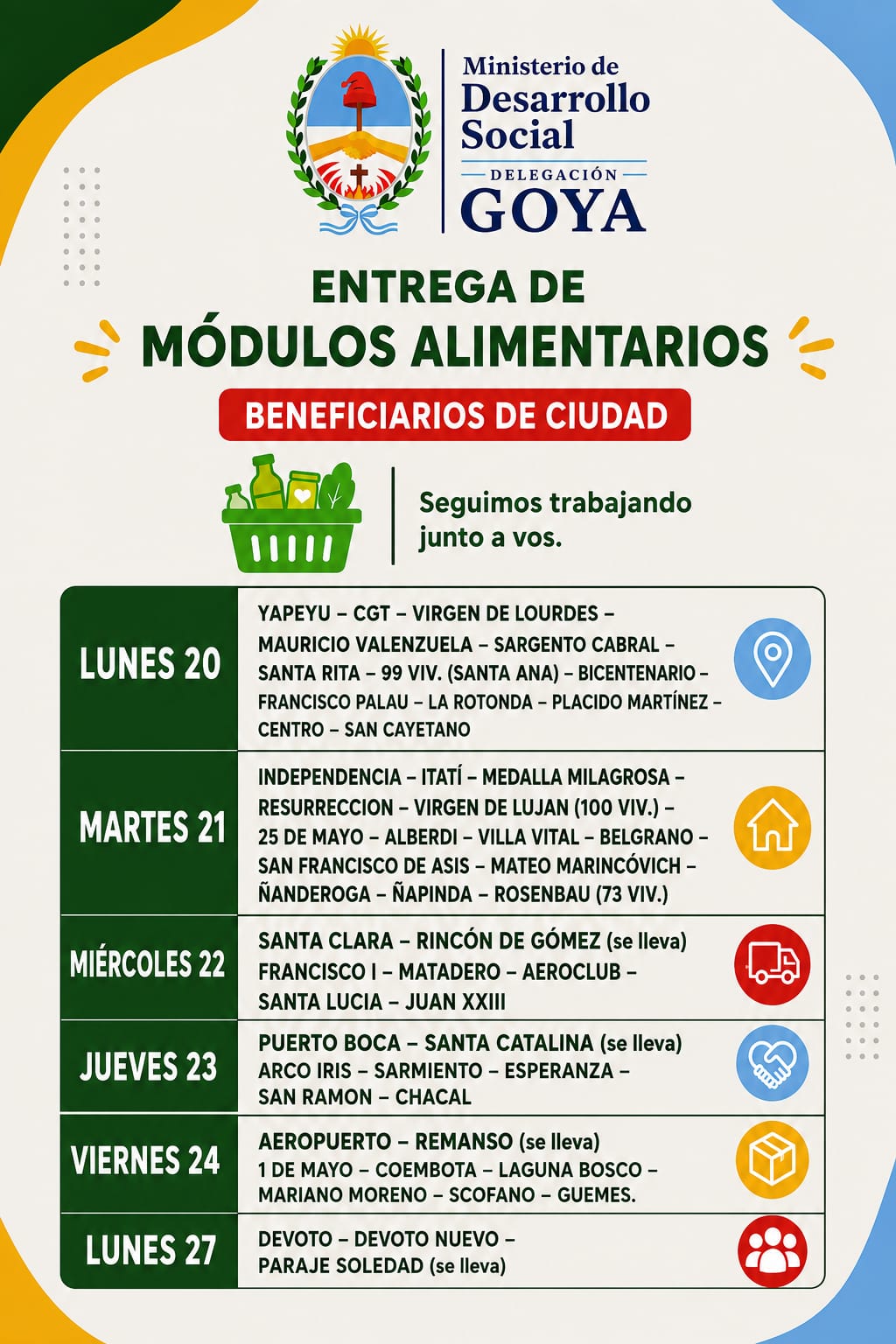 Modulos Alimentarios mes julio Flyr