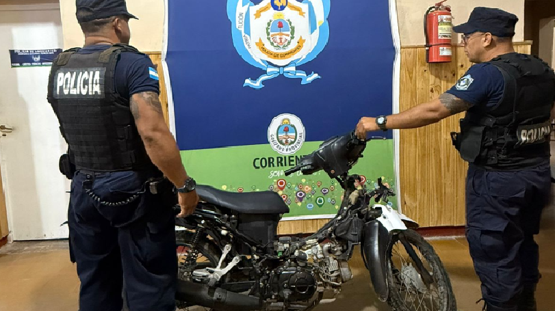 COMISARÍA PRIMERA SECUESTRÓ UNA MOTOCICLETA