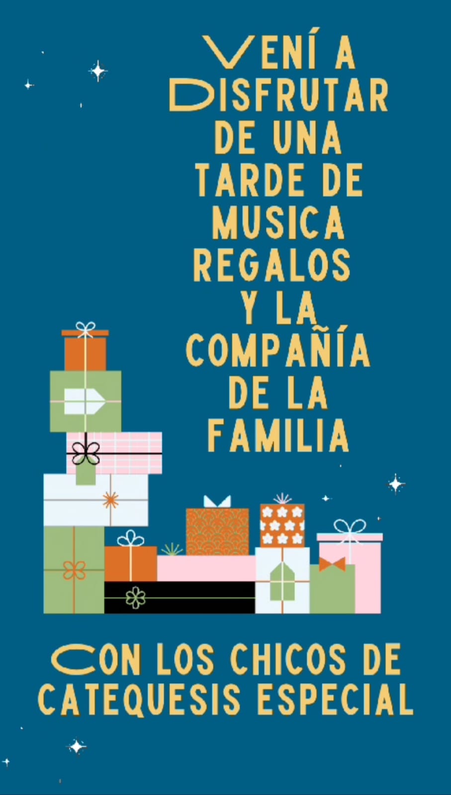 MUNAY INVITA A UNA FIESTA DE REYES PARA LOS CHICOS DE CATEQUESIS ESPECIAL