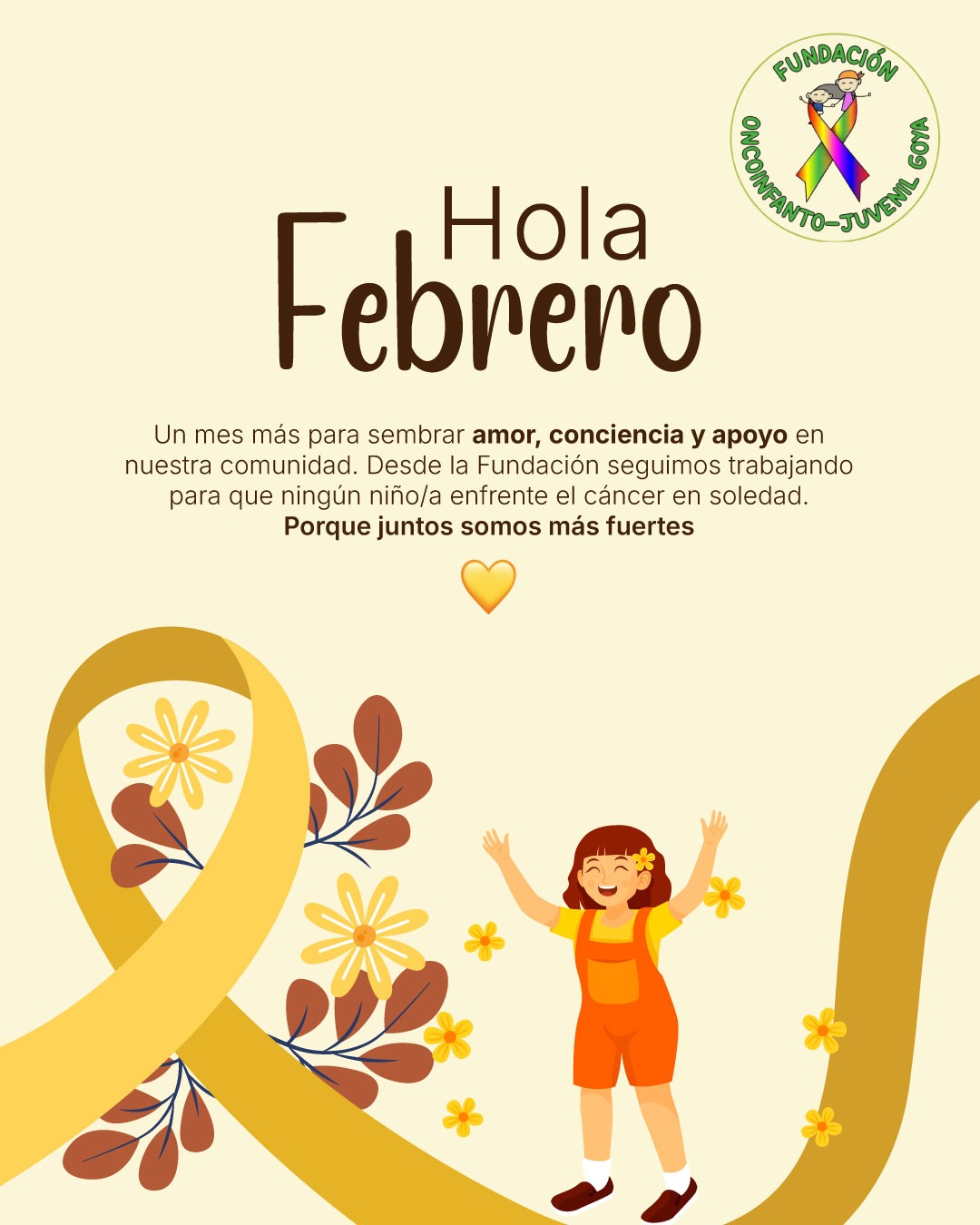 FUNDACIÓN ONCOINFANTO JUVENIL GOYA: CONCIENTIZACIÓN Y ACOMPAÑAMIENTO EN LA LUCHA CONTRA EL CÁNCER INFANTIL