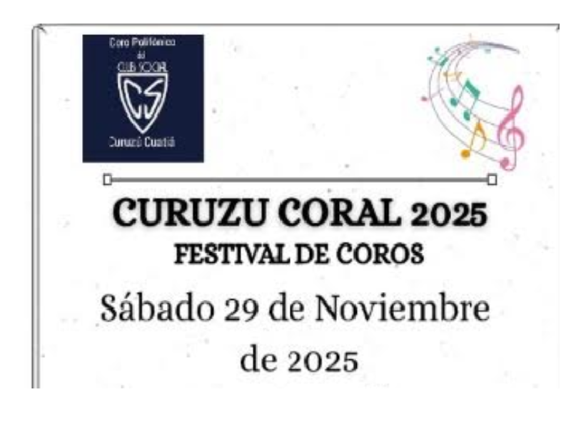 CORO POLIFÓNICO MUNICIPAL, ELIDIA ANDINO FUE INVITADO AL CURUZÚ CORAL 2025, FESTIVAL DE COROS