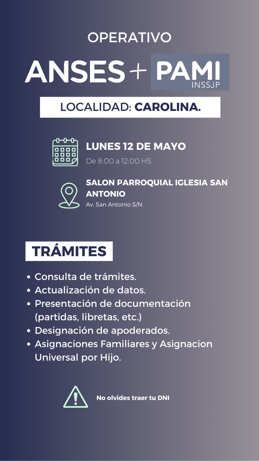 OPERATIVO ANSES + PAMI