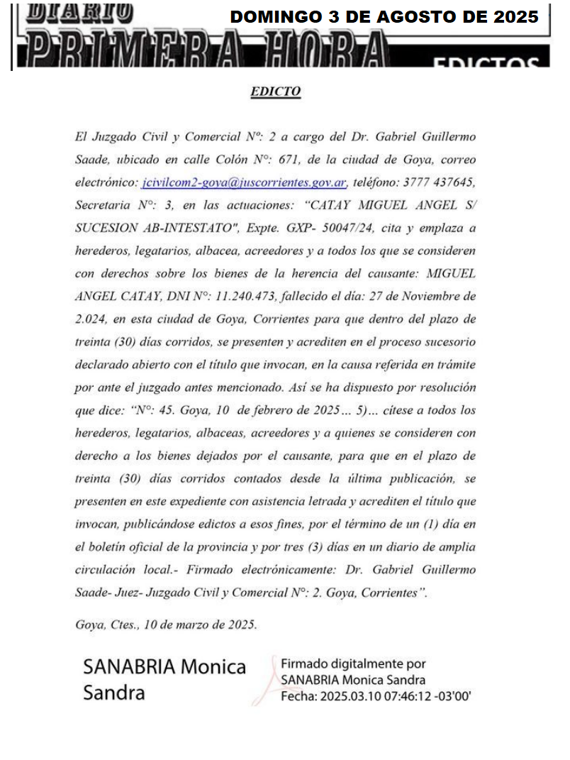 ORTIZ EDICTO DIA 3