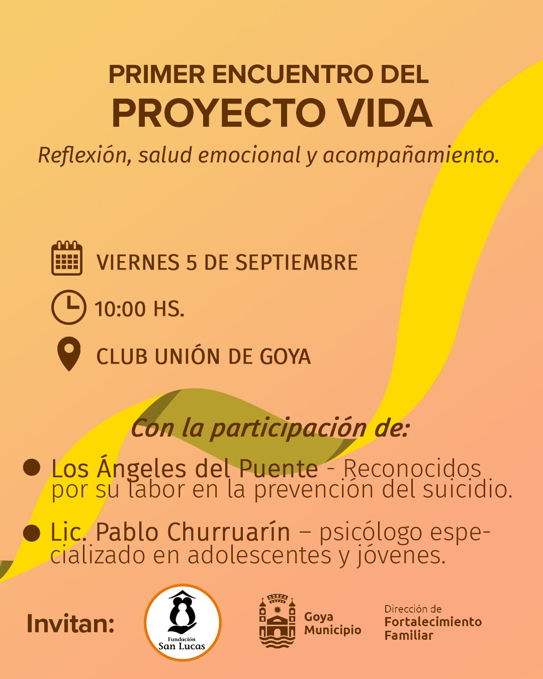 1° ENCUENTRO DEL “PROYECTO VIDA” EN EL CLUB UNIÓN