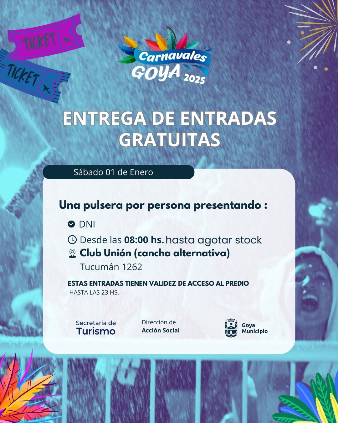 ENTRADAS GRATUITAS PARA EL CORSO