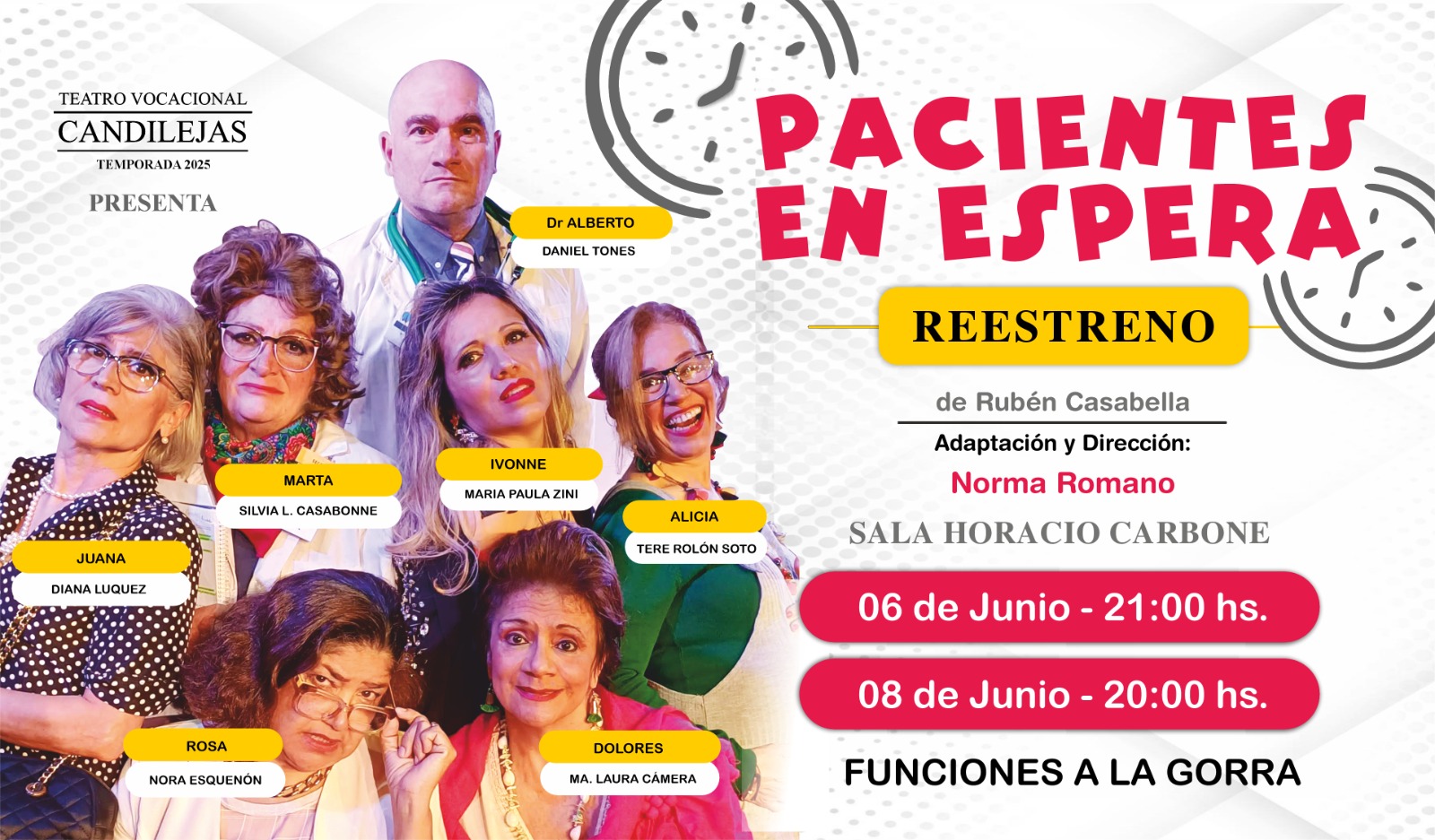 TEATRO CANDILEJAS: ESTE "FIN DE" SE VUELVEN A ENCENDER LAS LUCES DE LA SALA LUIS HORACIO CARBONE