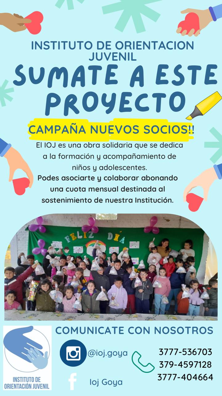 CAMPAÑA DE VOLUNTARIADO DEL INSTITUTO DE ORIENTACIÓN JUVENIL GOYA