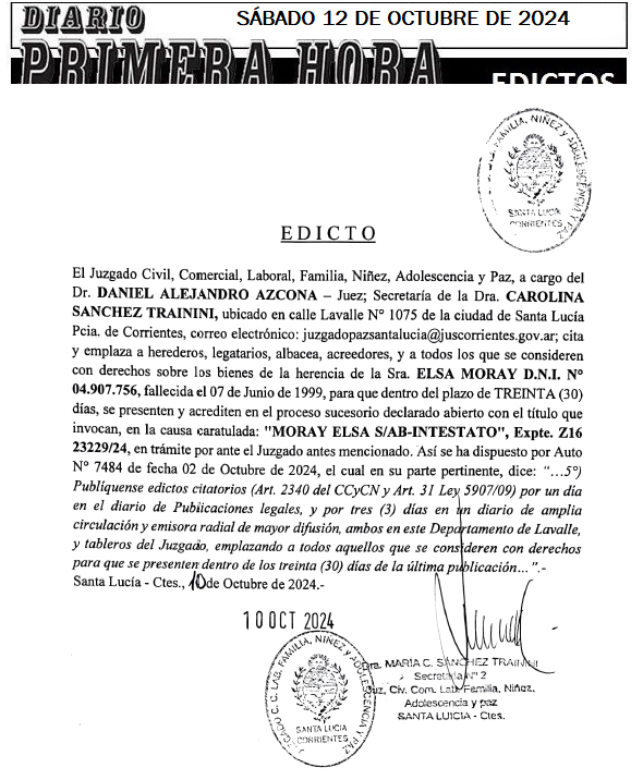 SABADO 12 DE OCTUBRE DE 2024 Dia 3 vallejo