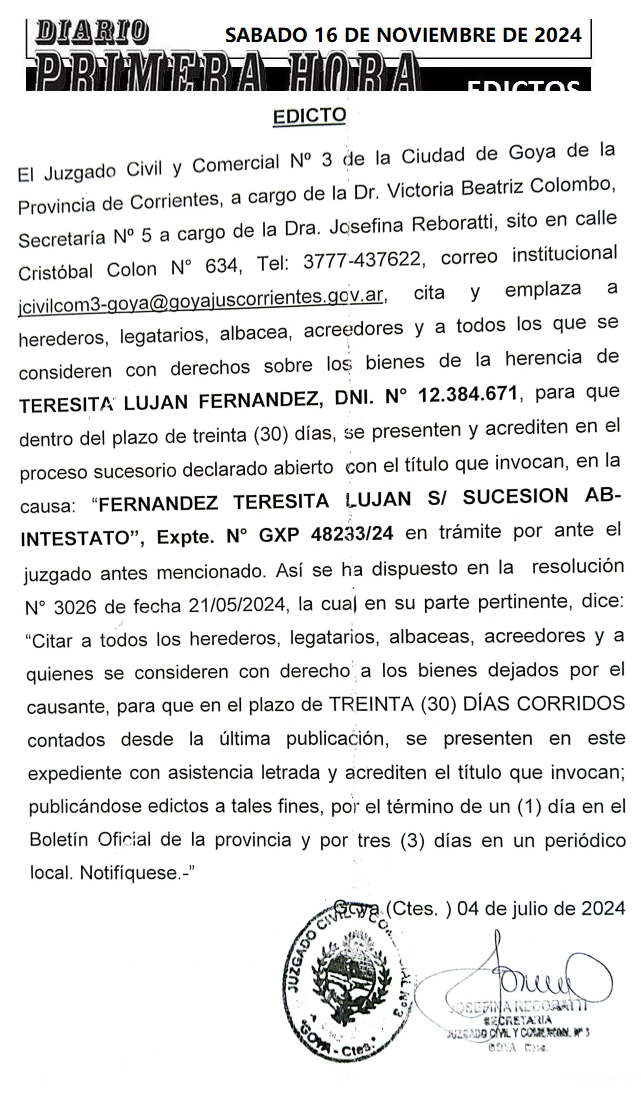 SABADO 16 DE NOVIEMBRE Dia 3 SILVA