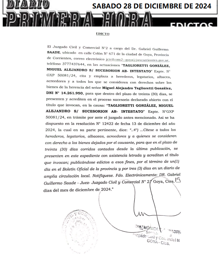 SABADO 28 DE DICIEMBRE DE 2024 DIA 3 IRRAZABAL