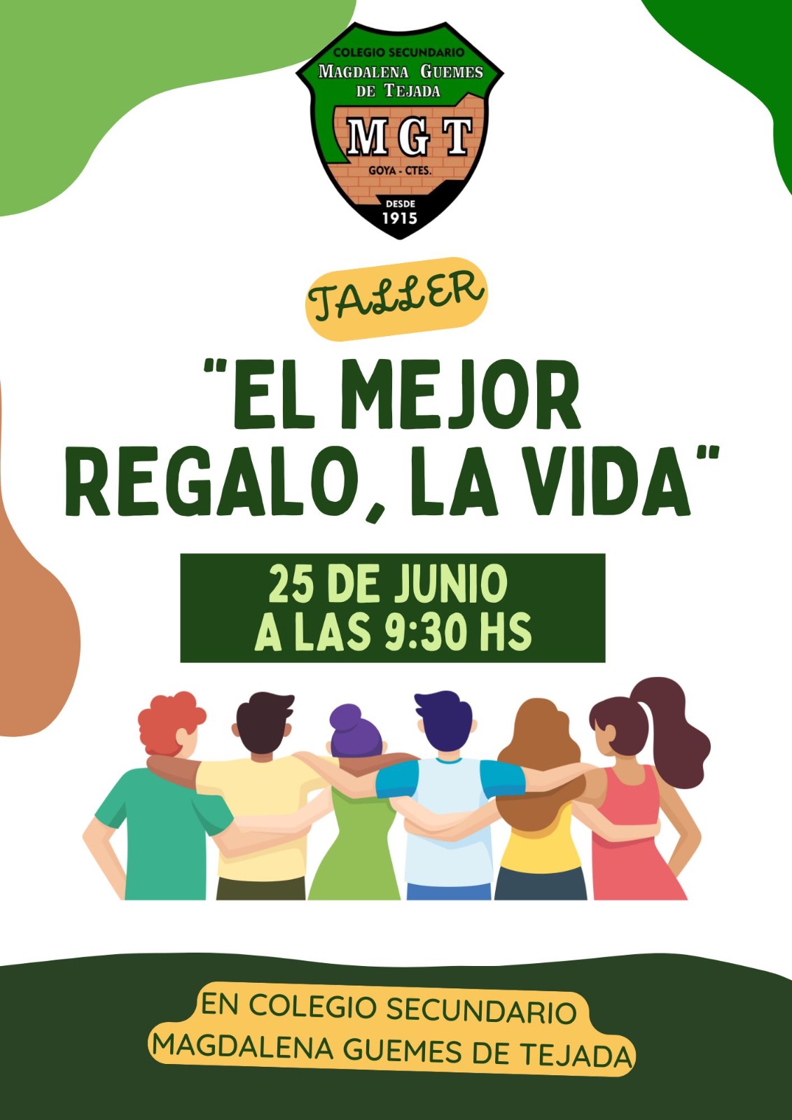 TALLER: “EL MEJOR REGALO, LA VIDA”
