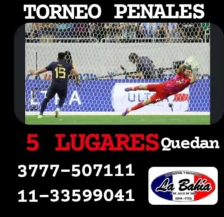 CLUB LA BAHÍA INVITA AL 2º TORNEO DE PENALES ESTE VIERNES 4