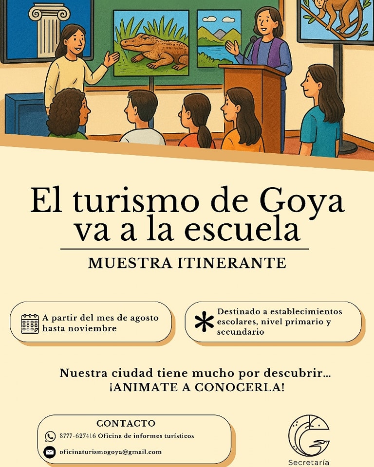 INSPIRADORA MUESTRA ITINERANTE: EL TURISMO DE GOYA VA A LA ESCUELA