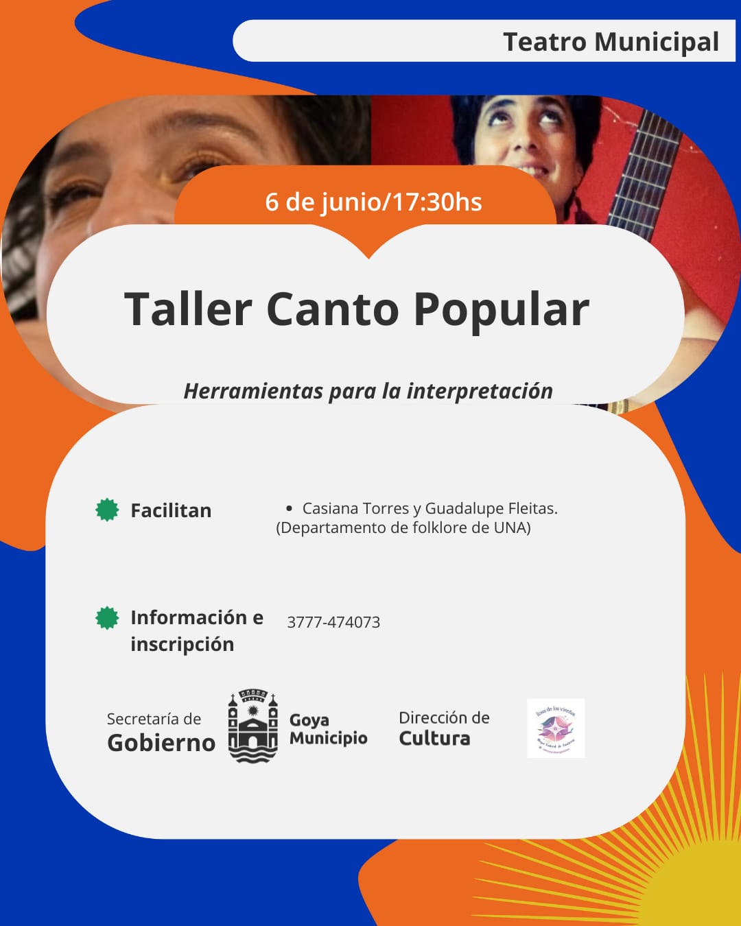 TALLER CANTO POPULAR: Herramientas para la interpretación.