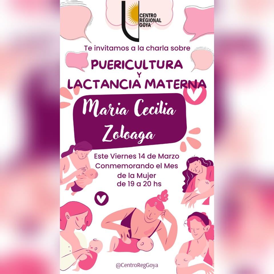 ORGANIZADO POR LA UNNE DE GOYA: CHARLA SOBRE PUERICULTURA Y LACTANCIA MATERNA