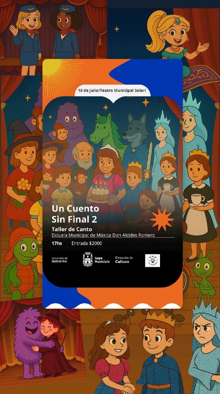 “UN CUENTO SIN FINAL 2”: MÚSICA, MAGIA Y TALENTO LOCAL EN EL TEATRO MUNICIPAL SOLARI