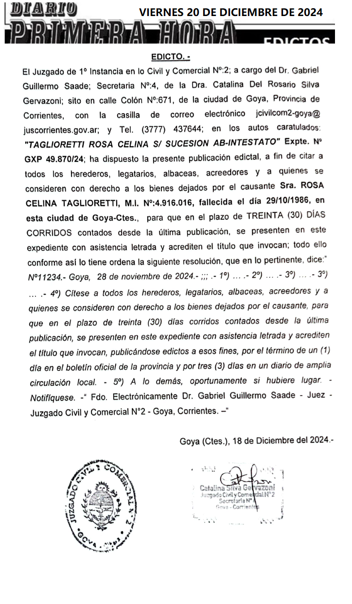 VIERNES 20 DE DICIEMBRE 2024 DIA 2 IRRAZABAL
