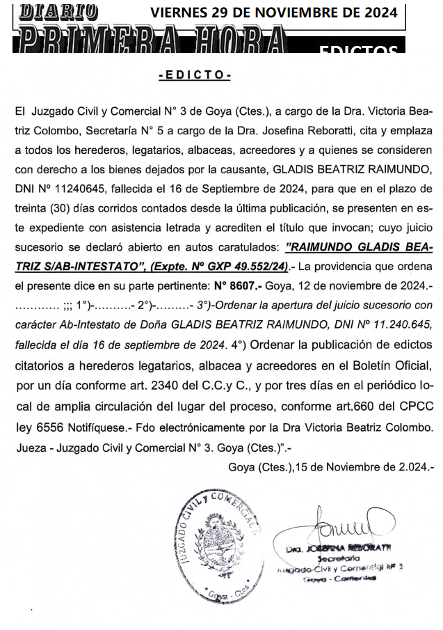VIERNES 29 DE NOVIEMBRE 2024 DIA 1 MESA