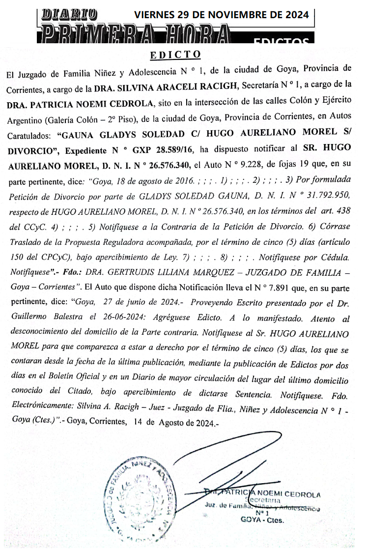 VIERNES 29 DE NOVIEMBRE 2024 DIA 2 BALESTRA