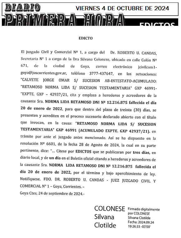 VIERNES 4 DE OCTUBRE Dia 2 calvete