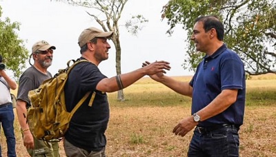 Valdés pidió ayuda a Europa y recorrió con Cabandié las zonas afectadas por incendios