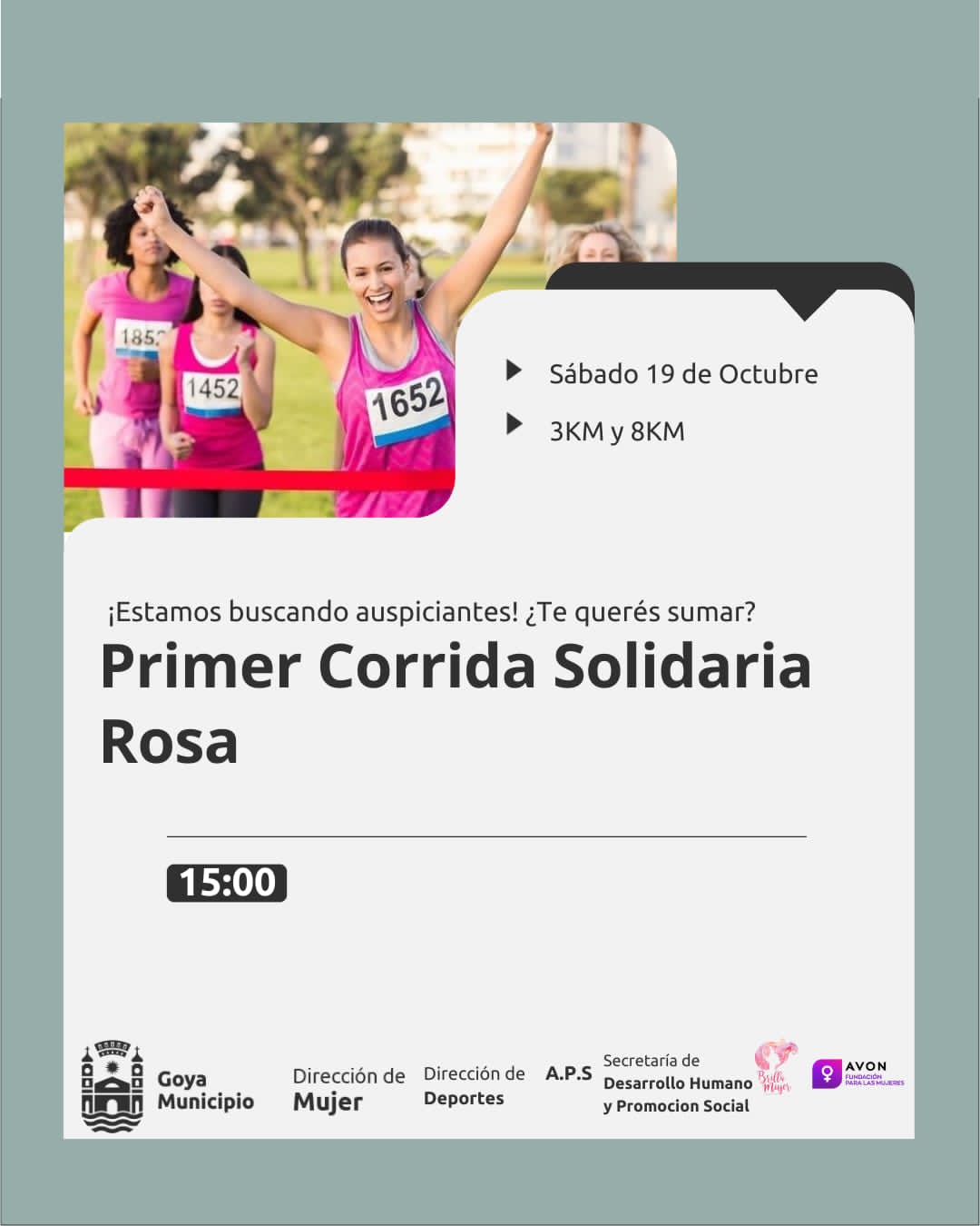 FUNDACIÓN “BRILLA MUJER”, ORGANIZA PRIMER CORRIDA SOLIDARIA ROSA