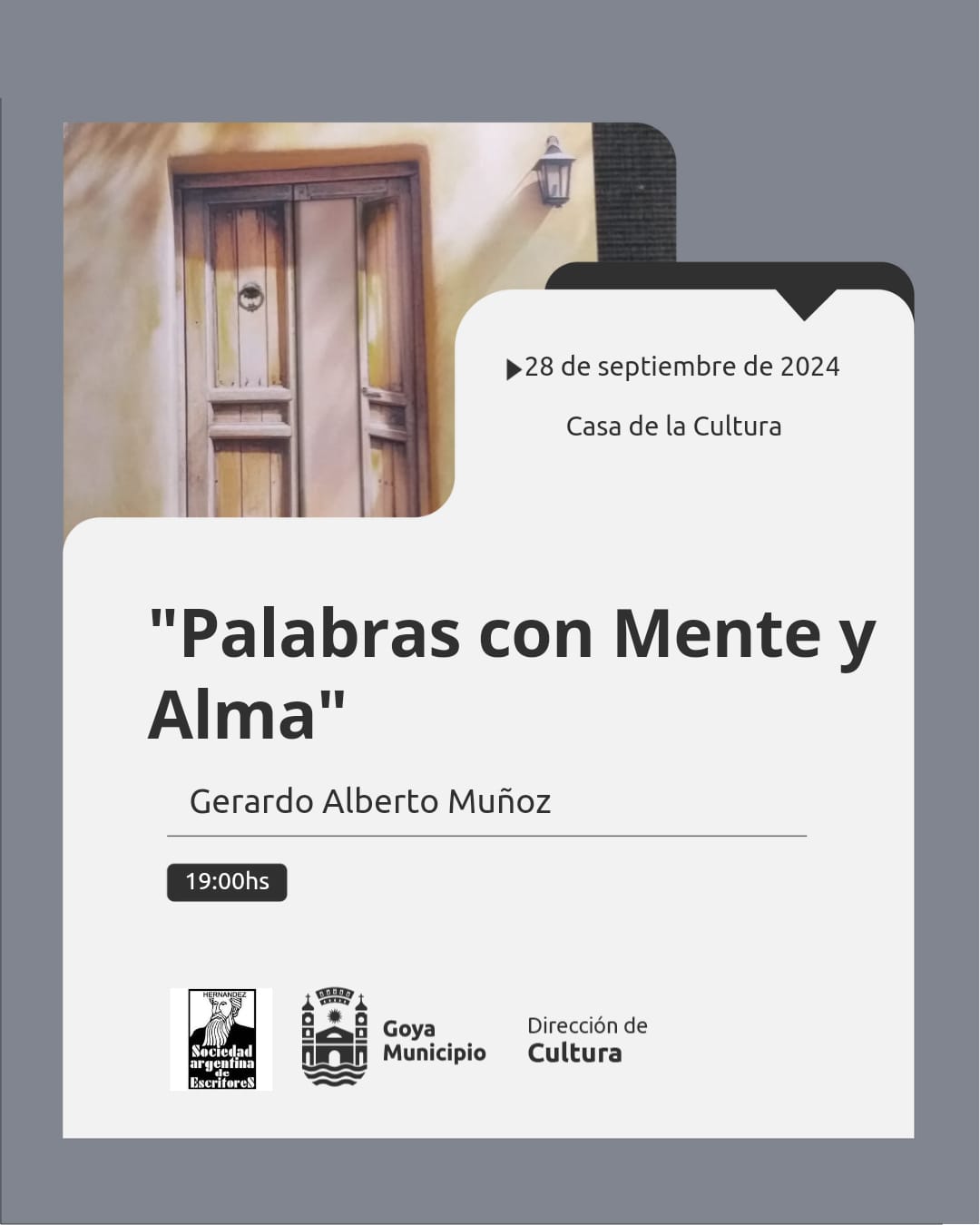 MAÑANA: PRESENTACIÓN DEL LIBRO “PALABRAS CON MENTE Y ALMA” 
