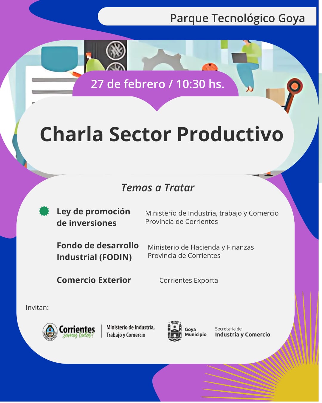 CHARLA PARA EL SECTOR PRODUCTIVO