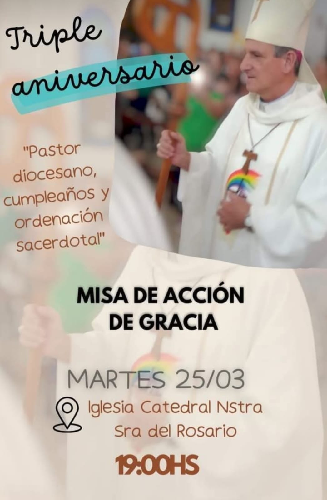 EL OBISPO CANECÍN CELEBRA 10 AÑOS DE ORDENACIÓN EPISCOPAL, 37 AÑOS DE SACERDOCIO Y 67 AÑOS DE VIDA