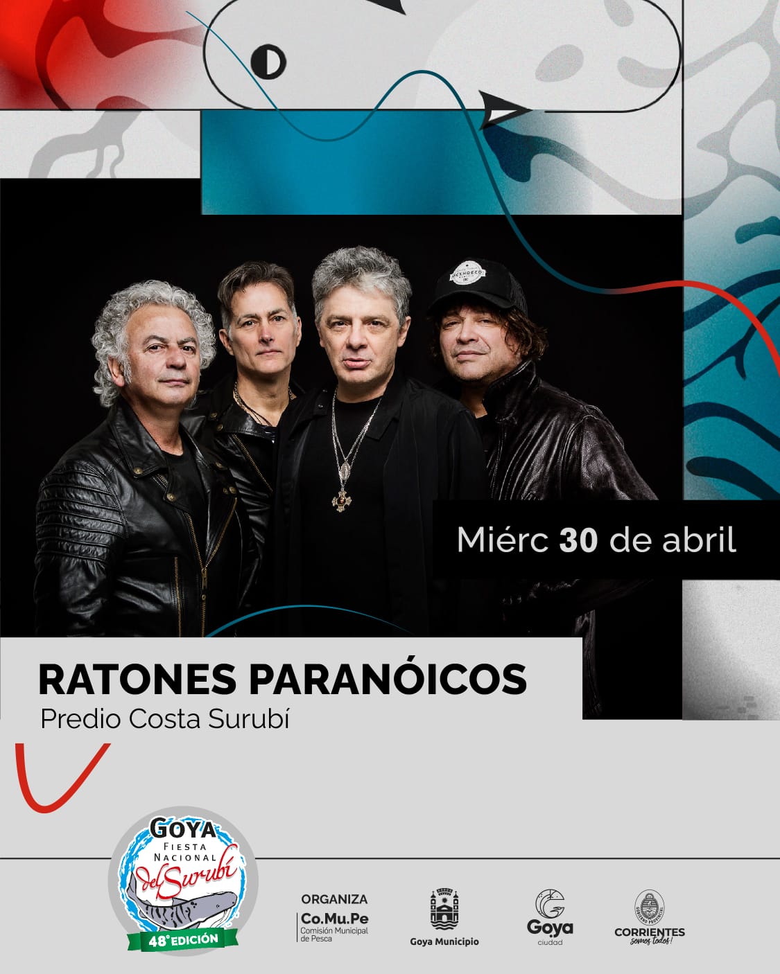 RATONES PARANÓICOS SE PRESENTARÁ EN LA  APERTURA DE LA FIESTA NACIONAL DEL SURUBÍ