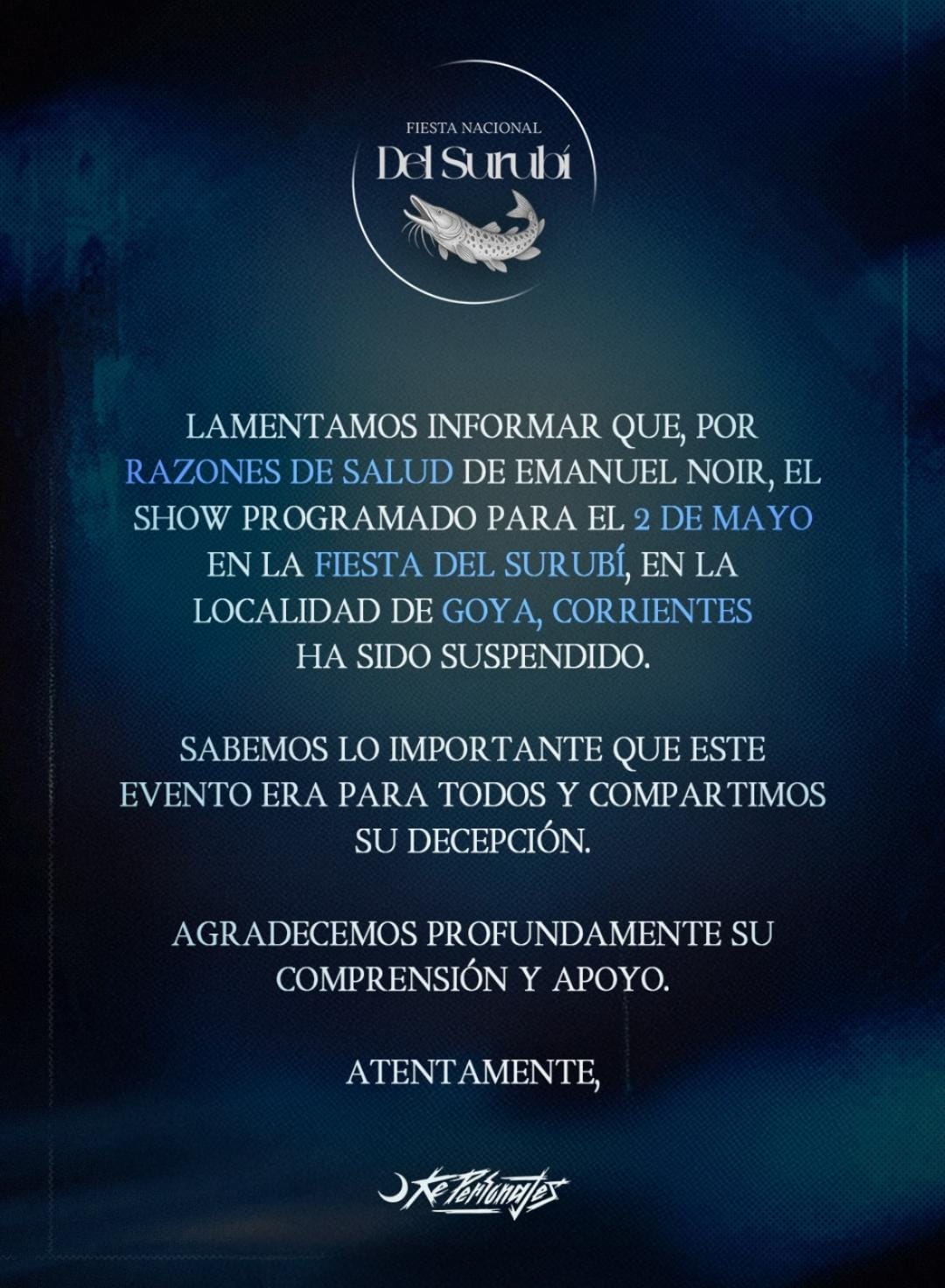 SURUBÍ 2025: SE SUSPENDIÓ EL SHOW DE "KE PERSONAJE"