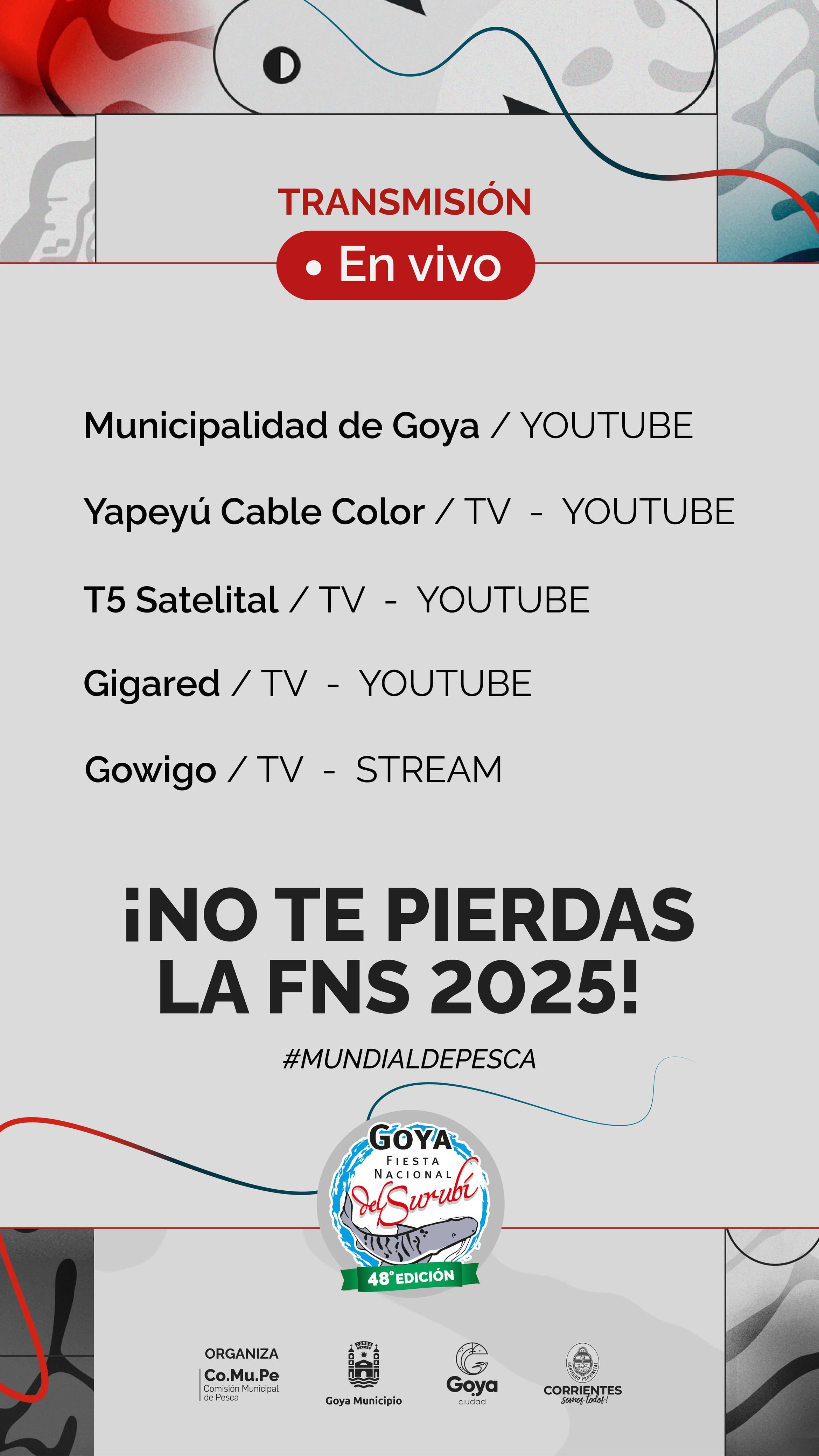TRANSMISIÓN EN VIVO: FIESTA NACIONAL DEL SURUBÍ 2025