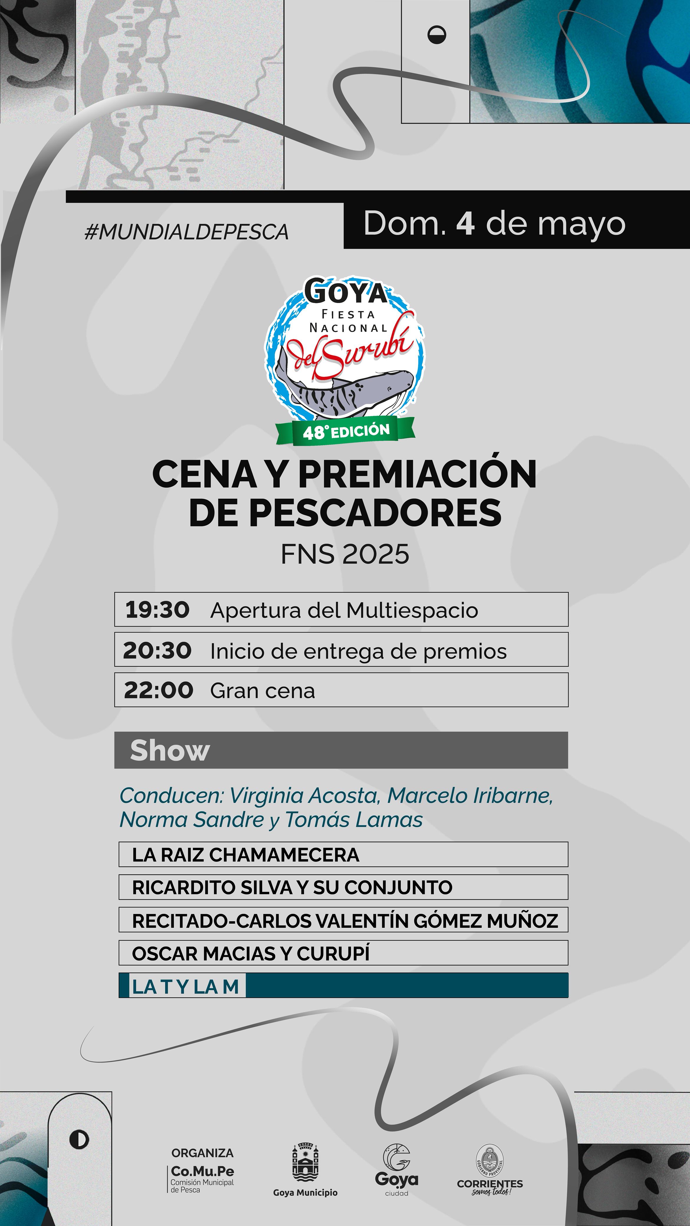 EN VIVO: MIRÁ LA CENA CLAUSURA DE PESCADORES DEL MUNDIAL DE PESCA