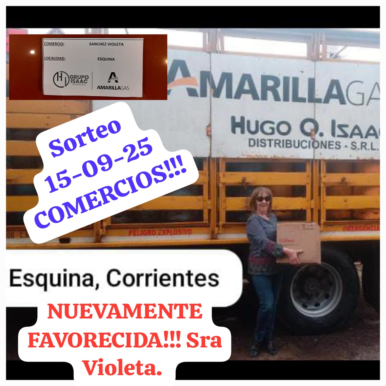 NUEVA GANADORA DE FREIDORA DE AIRE EN LOS SORTEOS SEMANALES DE AMARILLA GAS