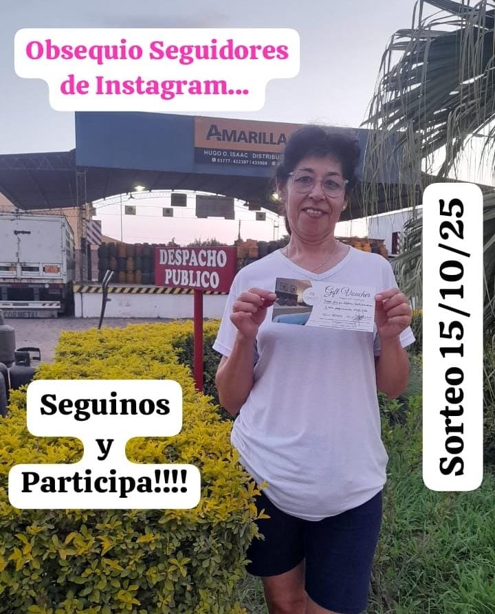 Sorteo mensual Amarilla Gas: Miriam Serrano, nueva ganadora de una estadía en Condado Hotel Casino 