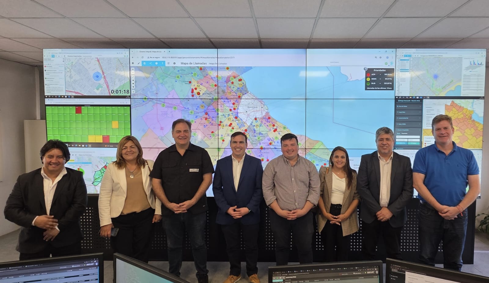 VILMA OJEDA Y OTROS INTENDENTES SE REUNIERON CON EL MINISTRO DE SEGURIDAD DE BUENOS AIRES