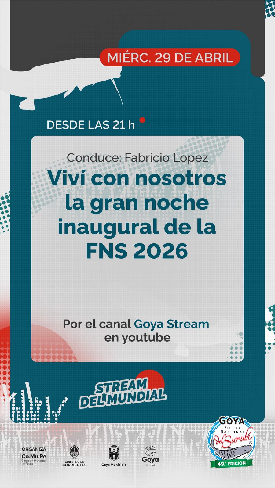 STREAMING: MIRÁ EN VIVO LA NOCHE INAUGURAL DE LA FIESTA NACIONAL DEL SURUBÍ
