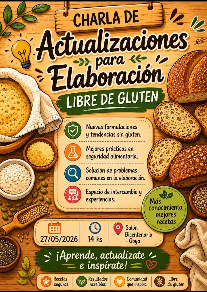 CAPACITACIÓN ELABORADORES SIN GLUTEN: APRENDÉ A FORMULAR TU PROPIO PAN SIN GLUTEN