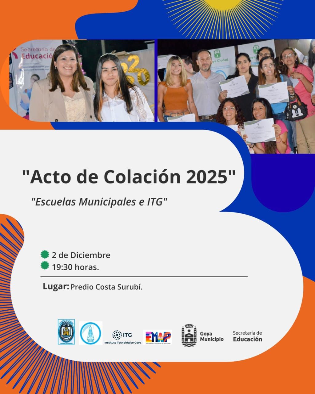 ACTO DE COLACIÓN DE LAS ESCUELAS MUNICIPALES Y EL ITG
