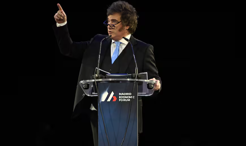 Javier Milei participó del Foro Económico de Madrid: “El socialismo es una basura inmunda que nos hunde en la miseria”