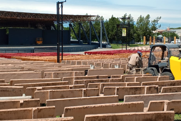 Avanzan las obras en el anfiteatro Cocomarola de cara a la 34ª Fiesta Nacional del Chamamé