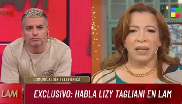 Lizy Tagliani habló en LAM y se descompuso en vivo: "Jamás estuve con un menor"