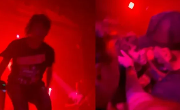 Maxi Trusso se tiró del escenario, no lo agarró nadie y tuvieron que parar el show para que sea atendido