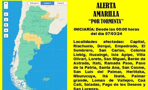 Corrientes: desde el Comando Operativo de Emergencias advierten por tormentas en la provincia