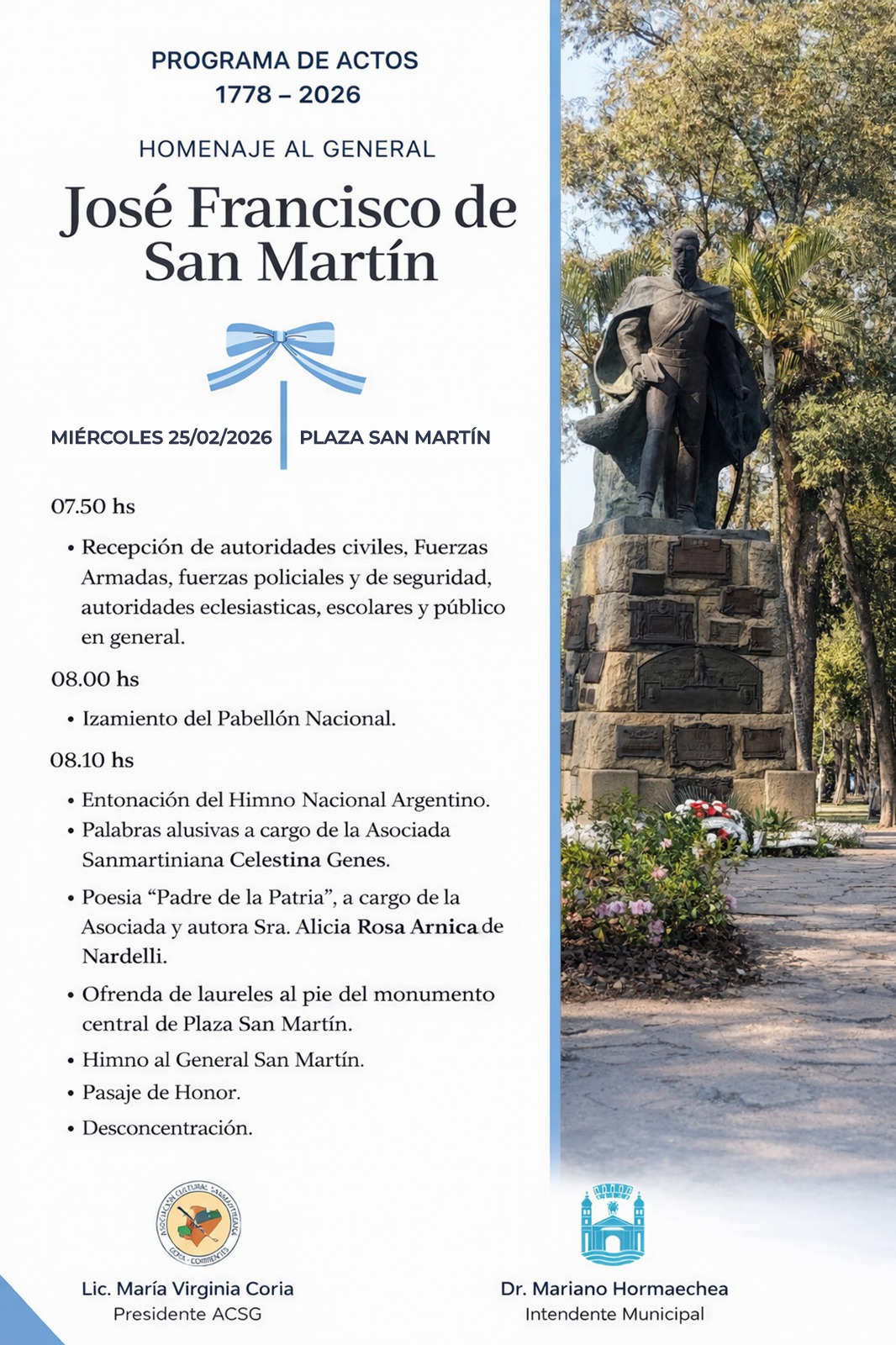 ANIVERSARIO DEL NATALICIO DEL PADRE DE LA PATRIA