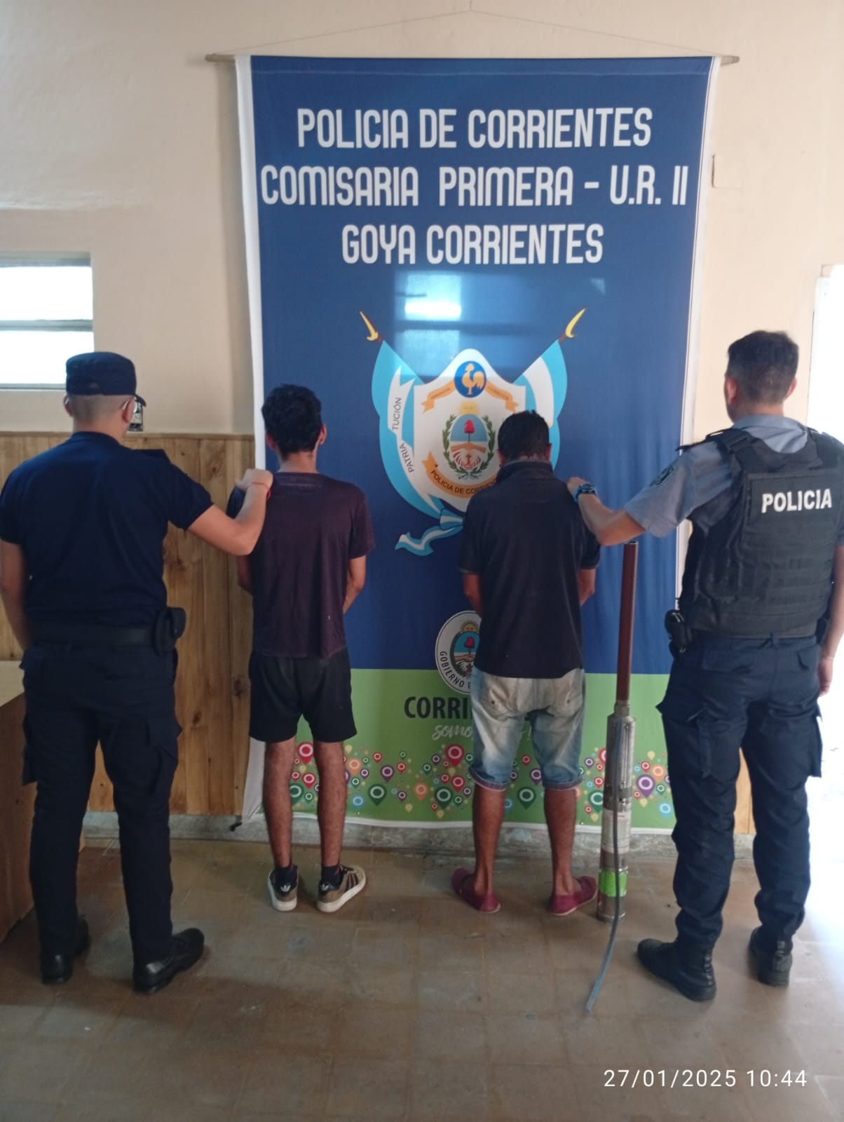 POLICÍA RECUPERÓ BOMBA DE AGUA ROBADA DEL HOGAR DE NIÑOS